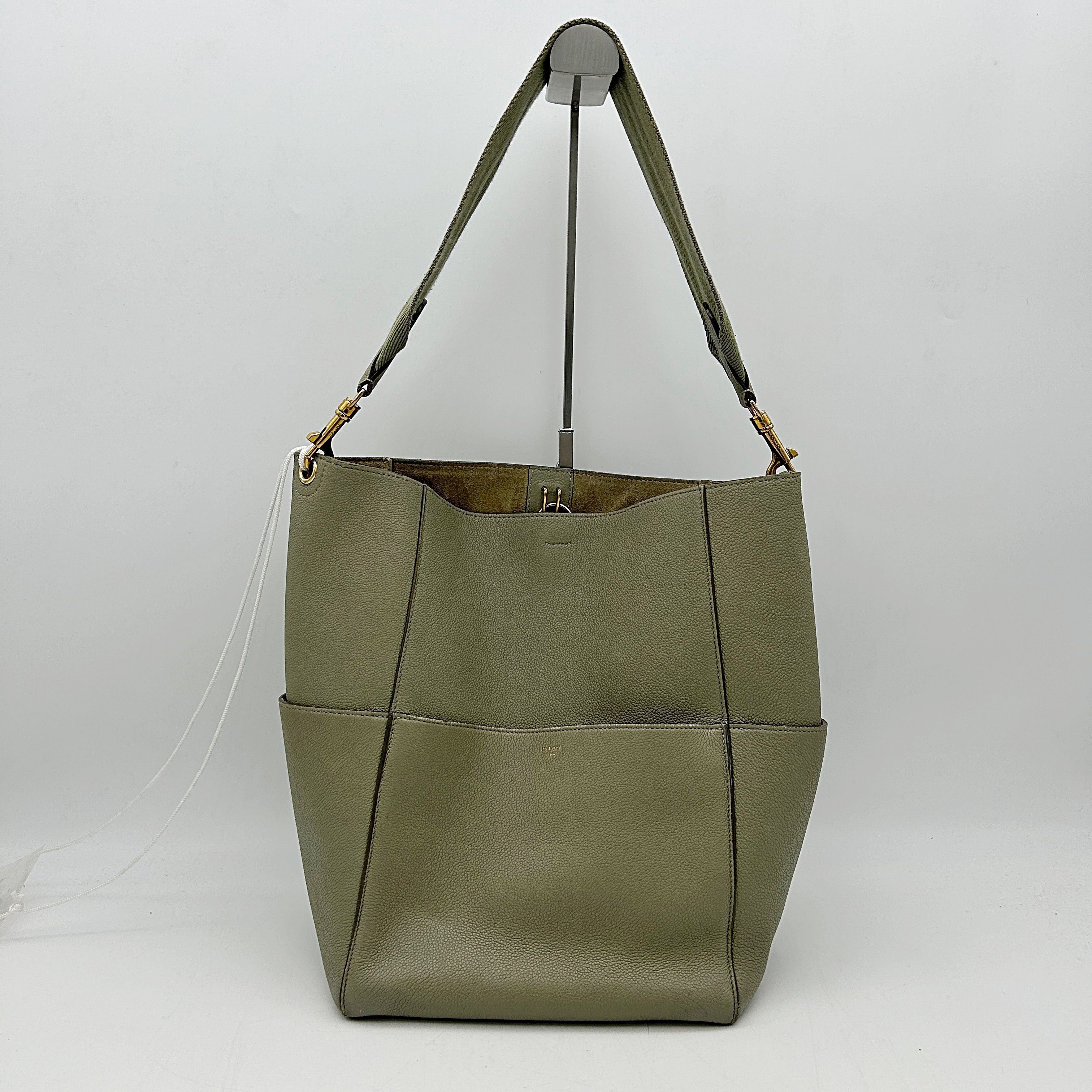 Celine Seau Sangle Green Shoulder Bags, Handbags LA16238 ShopShops