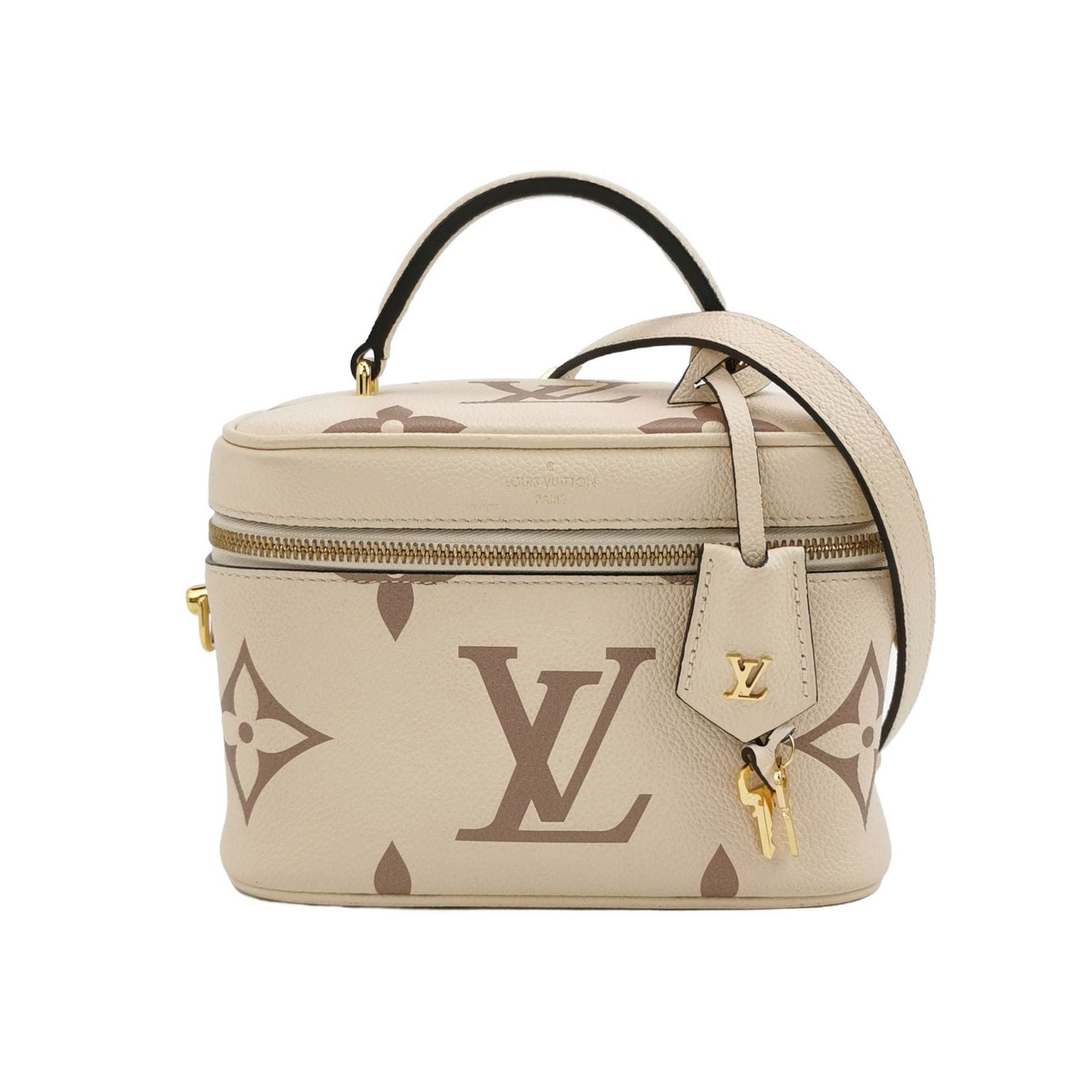 Preloved Louis Vuitton Vanity Makeup Case Small Cowhide Box Shoulder Bag Crossbody Bag with Chip 250527781209833