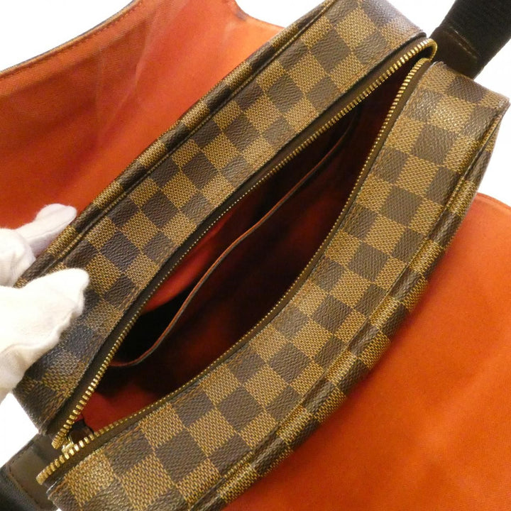 Louis Vuitton Naviglio Damier Shoulder Bag in Brown