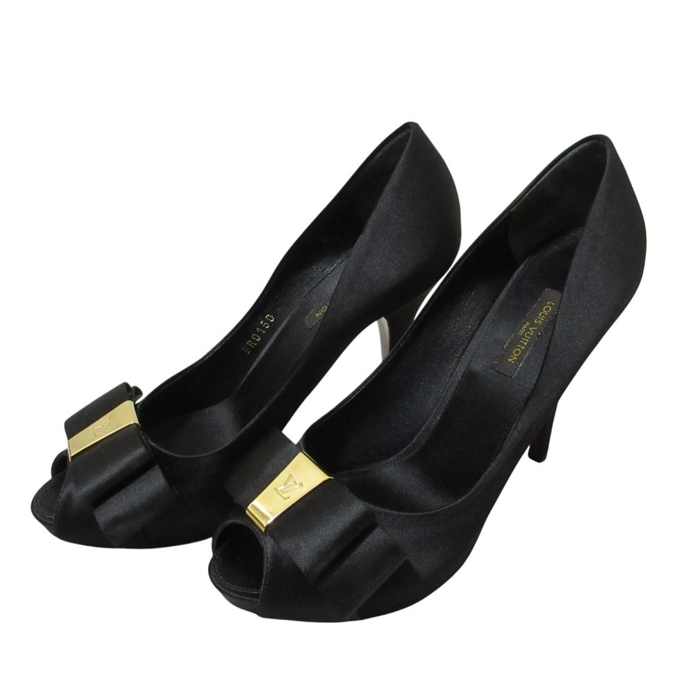 H8584-m3◾️ルイヴィトン　モノグラム　チャンキーヒールパンプス箱付 Shop Heels | ShopShops