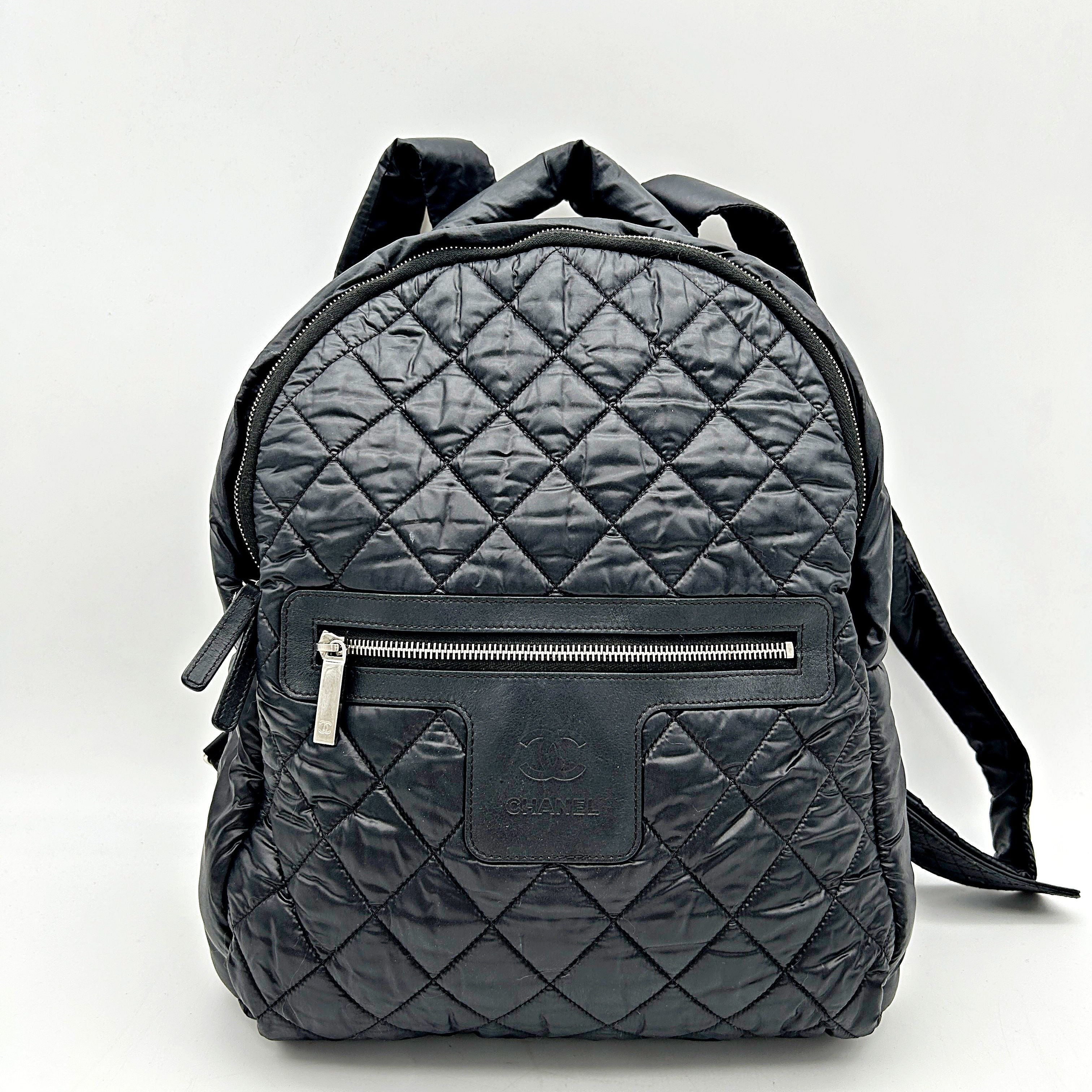 CHANEL バッグパック リュック Chanel Black Cotton Backpack，Handbags LA24931 | ShopShops