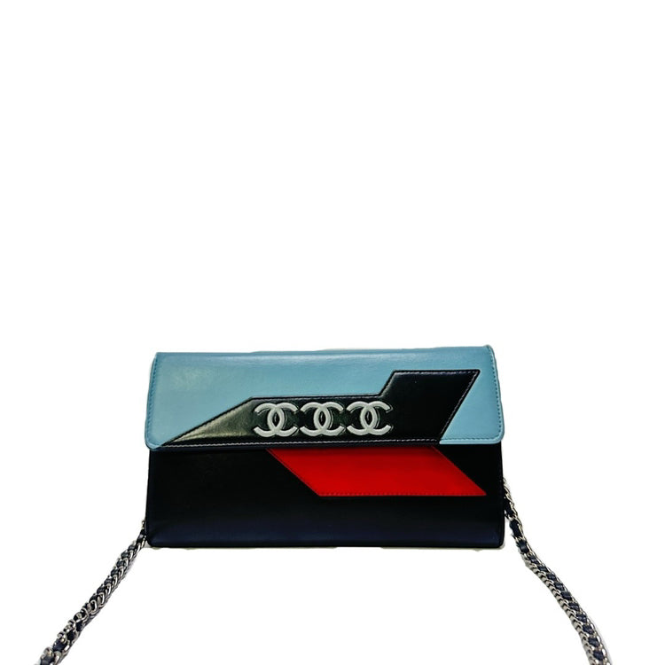 Chanel Multicolor Leather Wallet On Chain Woc.