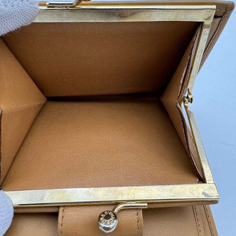 Celine Brown PVC Monogram Clutch Wristlet.