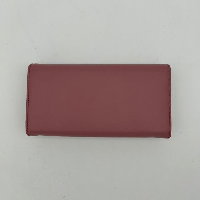 Balenciaga Pink Leather Clutch Wristlet.