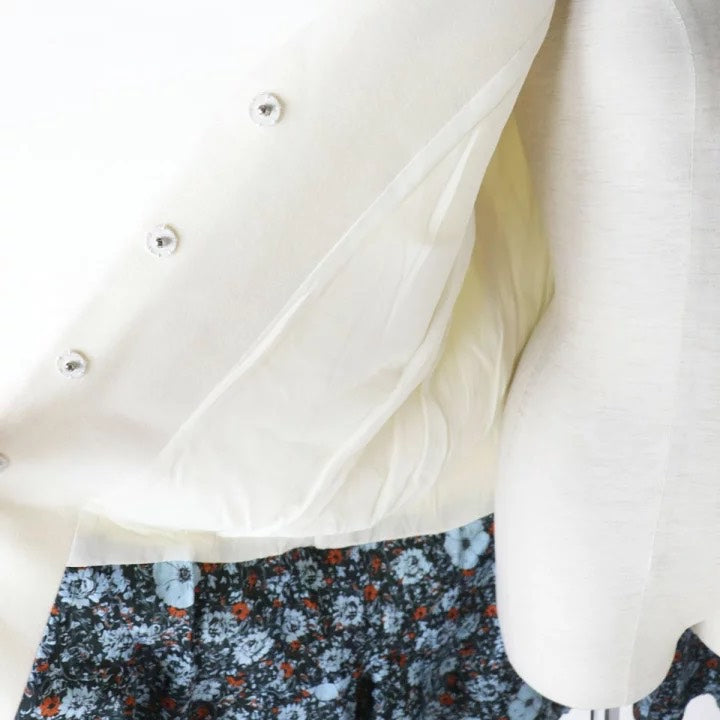 Christian Dior White Coat Size 34.