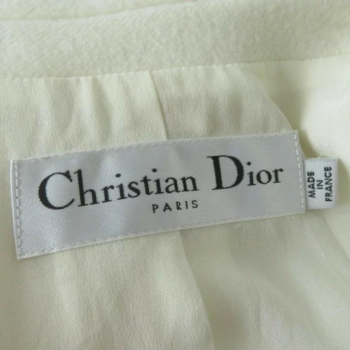 Christian Dior White Coat Size 34.