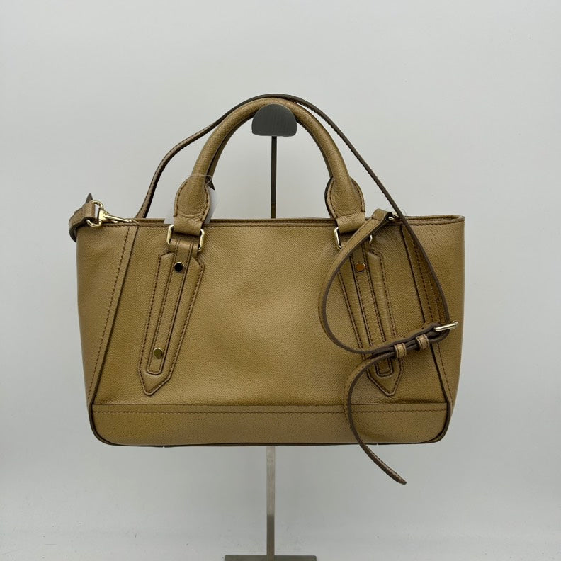 Burberry Tan Leather Two Way Bag Medium.