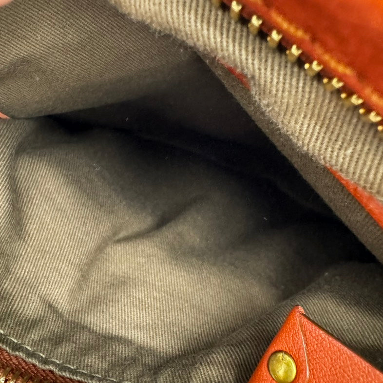 Chloe Medium Marcie Tan Brown Leather Shoulder Bag.