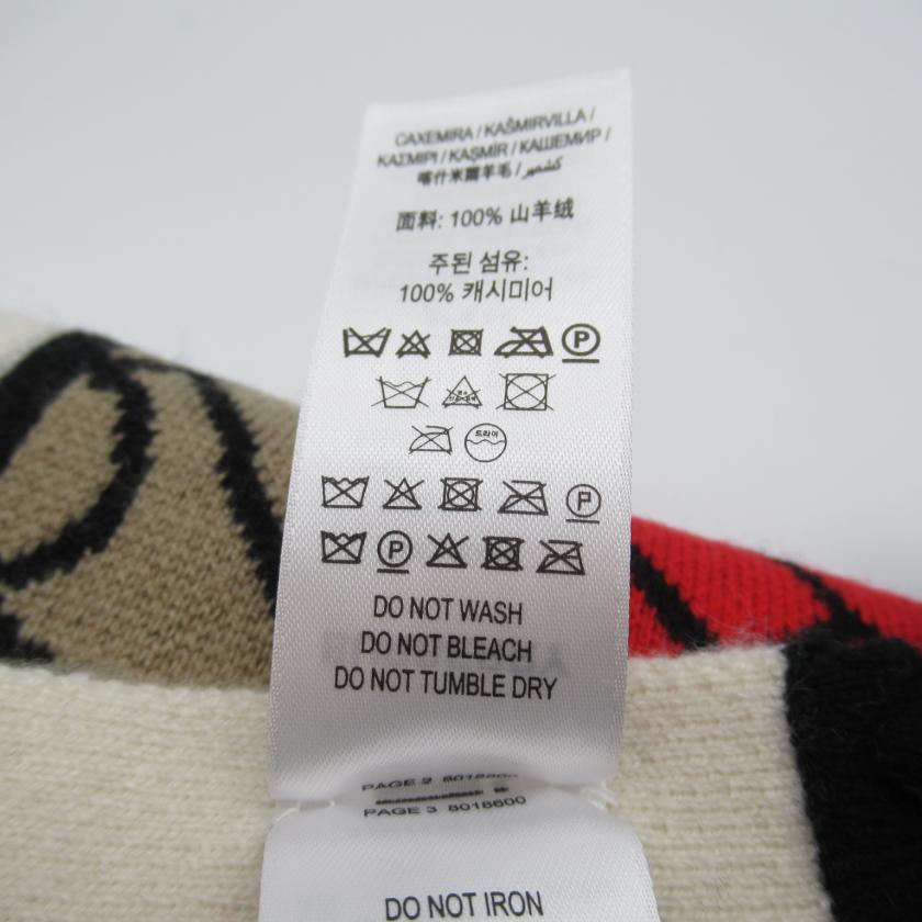 Burberry Red Cashmere Scarf.